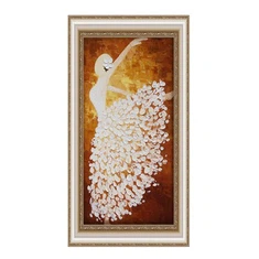 Skreytt málverk fyrir stofuna