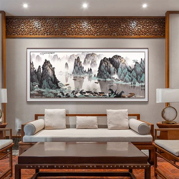 Kínverskt burstamálverk landslag